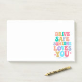 Drive safe someone loves you post-it klebezettel (Auf Schreibtisch)