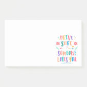Drive safe someone loves you post-it klebezettel (Vorderseite)