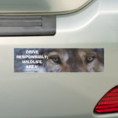 DRIVE SAFE WILDLIFE GRAY WOLF Autoaufkleber (Auf Auto)