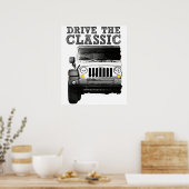 drive the classic-jeep poster (Küche)