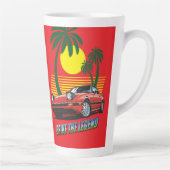 'Drive the Legend' v02 Latte-Mug Milchtasse (Rechts)
