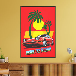 'Drive the Legend' v02 Leinwanddruck