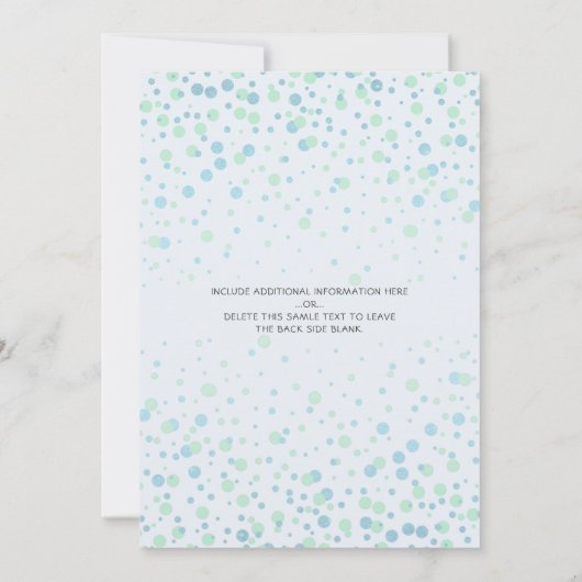 Drive Through Boy Baby Dusche Blue Car Gold Einladung (Rückseite)