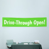 Drive Through Open! Banner (Messeveranstaltung)