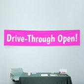 Drive Through Open! Banner (Messeveranstaltung)