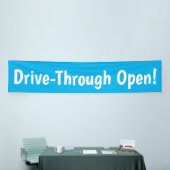 Drive Through Open! Banner (Messeveranstaltung)