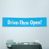 Drive Through Open! Banner (Messeveranstaltung)
