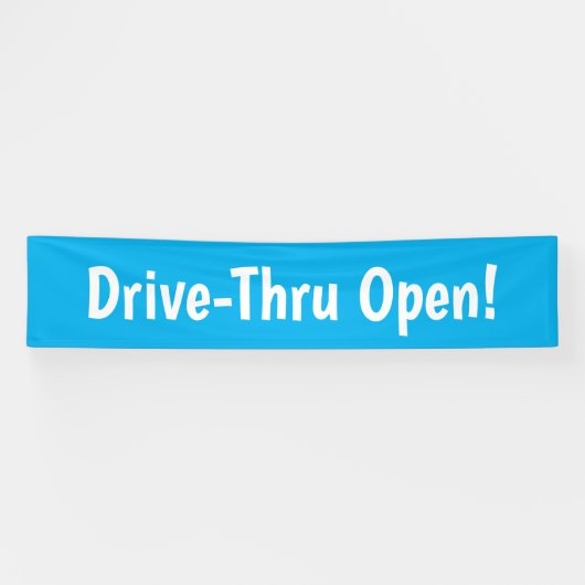 Drive Through Open! Banner (Horizontal)