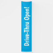 Drive Through Open! Banner (Vertikal)