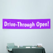 Drive Through Open! Banner (Messeveranstaltung)