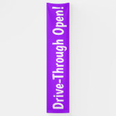 Drive Through Open! Banner (Vertikal)