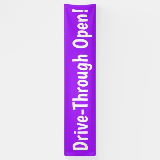Drive Through Open! Banner (Vertikal)