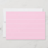 Drive Through Watercolor Car Kinderdusche für Mädc Einladung (Rückseite)