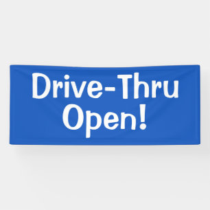 Drive-Thru geöffnet! Geschäftsbanner Banner
