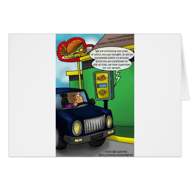 Drive Thru Metaphysik Funny T-Shirts & Geschenke (Vorderseite (Horizontal))