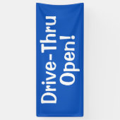 Drive-Thru offen! Banner (Vertikal)