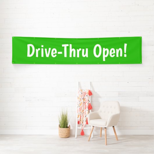 Drive-Thru offen! Banner (Insitu)