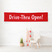 Drive-Thru offen! Banner (Insitu)