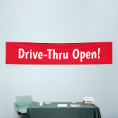 Drive-Thru offen! Banner (Messeveranstaltung)