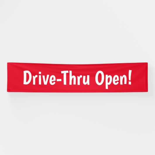 Drive-Thru offen! Banner (Horizontal)