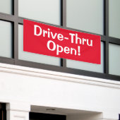 Drive-Thru offen! Banner (Äußeres Gebäude)