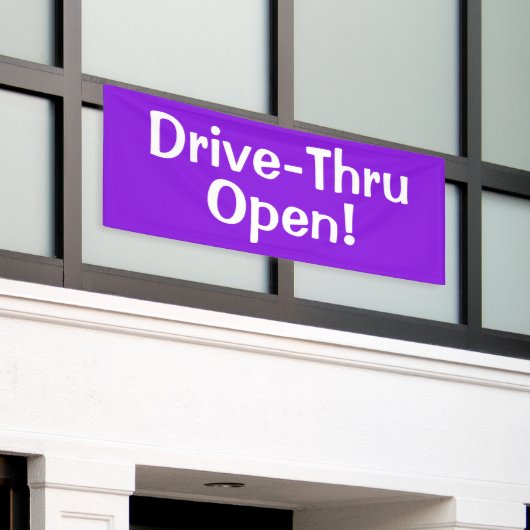 Drive-Thru offen! Banner (Äußeres Gebäude)
