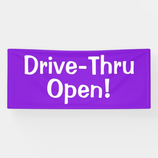 Drive-Thru offen! Banner (Horizontal)