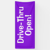 Drive-Thru offen! Banner (Vertikal)