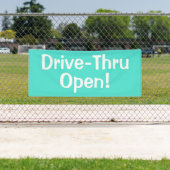 Drive-Thru offen! Banner (Insitu)