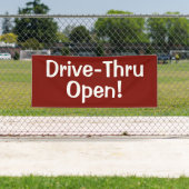 Drive-Thru offen! Banner (Insitu)