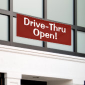 Drive-Thru offen! Banner (Äußeres Gebäude)