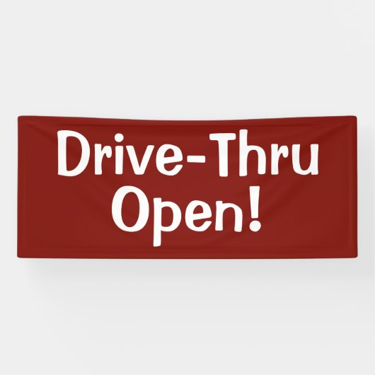 Drive-Thru offen! Banner (Horizontal)
