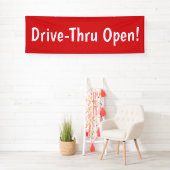 Drive-Thru offen! Banner (Insitu)