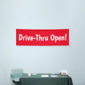 Drive-Thru offen! Banner (Messeveranstaltung)