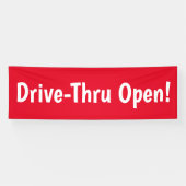 Drive-Thru offen! Banner (Horizontal)