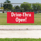 Drive-Thru offen! Banner (Insitu)