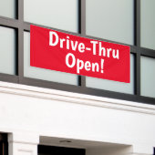 Drive-Thru offen! Banner (Äußeres Gebäude)
