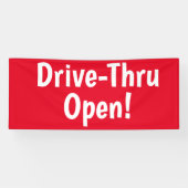 Drive-Thru offen! Banner (Horizontal)