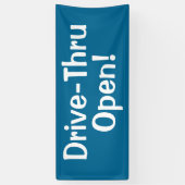 Drive-Thru offen! Banner (Vertikal)