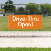 Drive-Thru offen! Banner (Insitu)