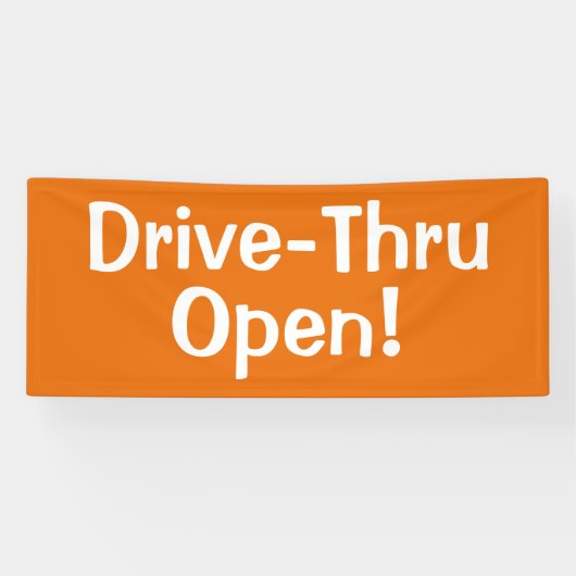 Drive-Thru offen! Banner (Horizontal)