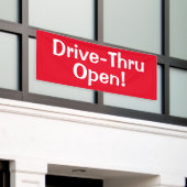 Drive-Thru offen! Banner (Äußeres Gebäude)