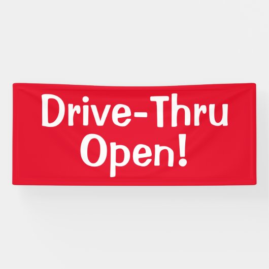 Drive-Thru offen! Banner (Horizontal)