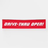 Drive-Thru OFFEN! Restaurant Banner (Horizontal)
