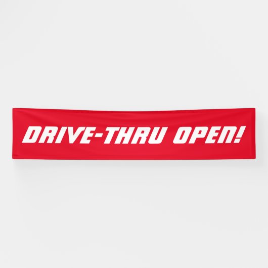 Drive-Thru OFFEN! Restaurant Banner (Horizontal)