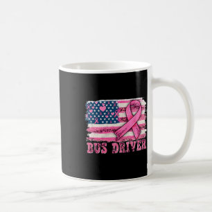Driver American Flag Pink Ribbon Brustkrebs Awa Kaffeetasse