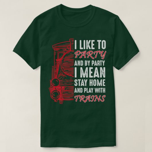 Driver Driving The Train Over The Tracks 2 T-Shirt (Design vorne)