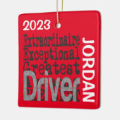 Driver Extraordinaire CUSTOM Keramikornament (Links)