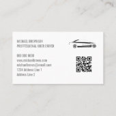 Driver Metallic Car Auto Qr Visitenkarte (Rückseite)