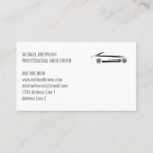 Driver Metallic Car Auto Visitenkarte (Rückseite)